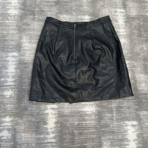 Leather skirt